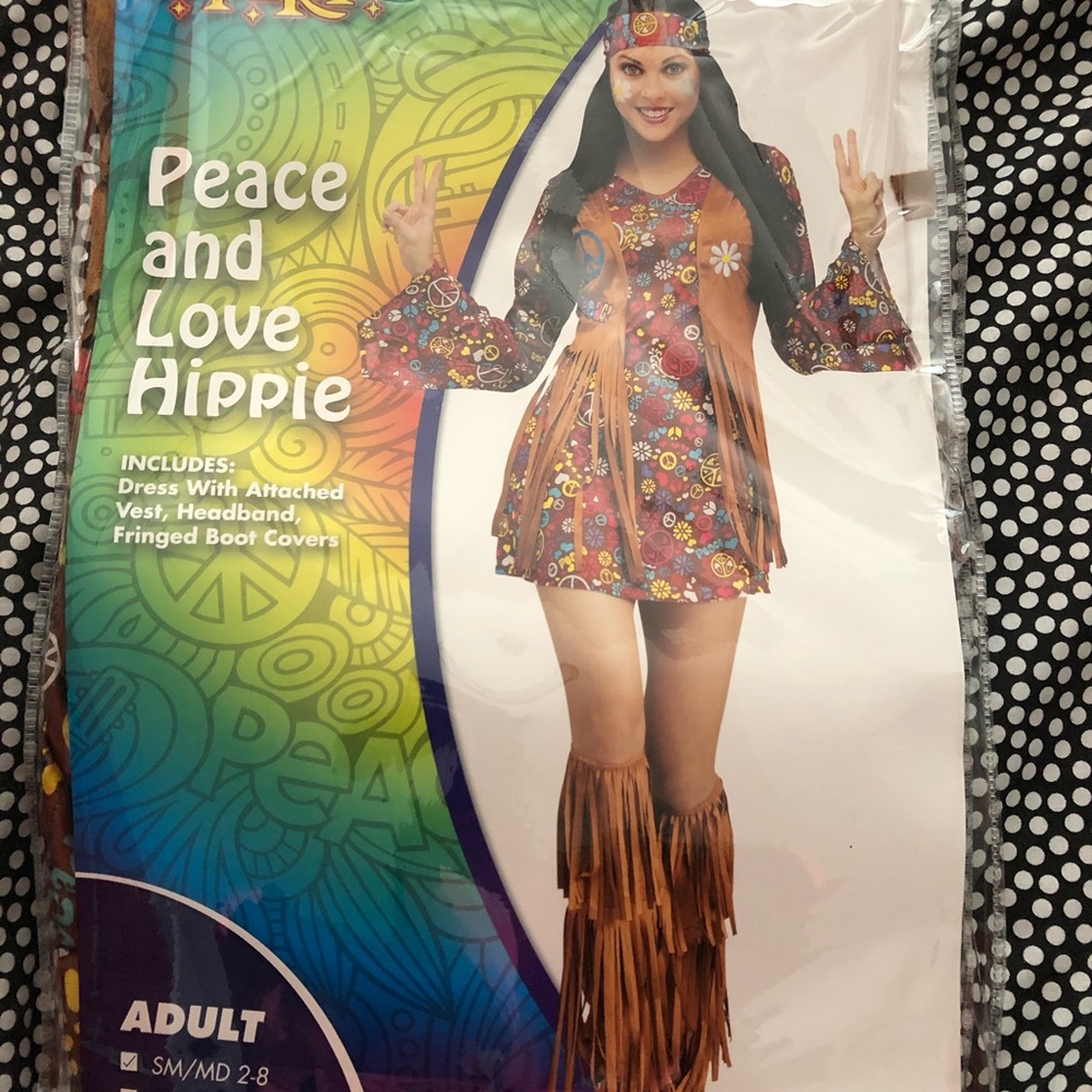 Peace and love hippie costume